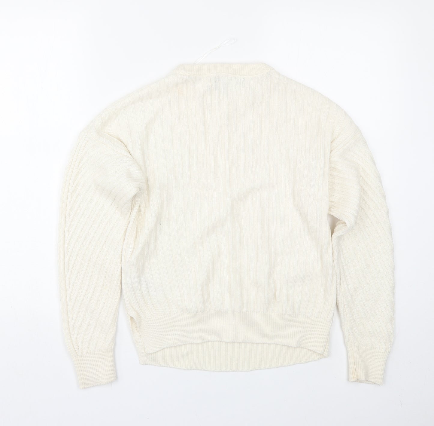 M&S Womens White   Pullover Jumper Size S