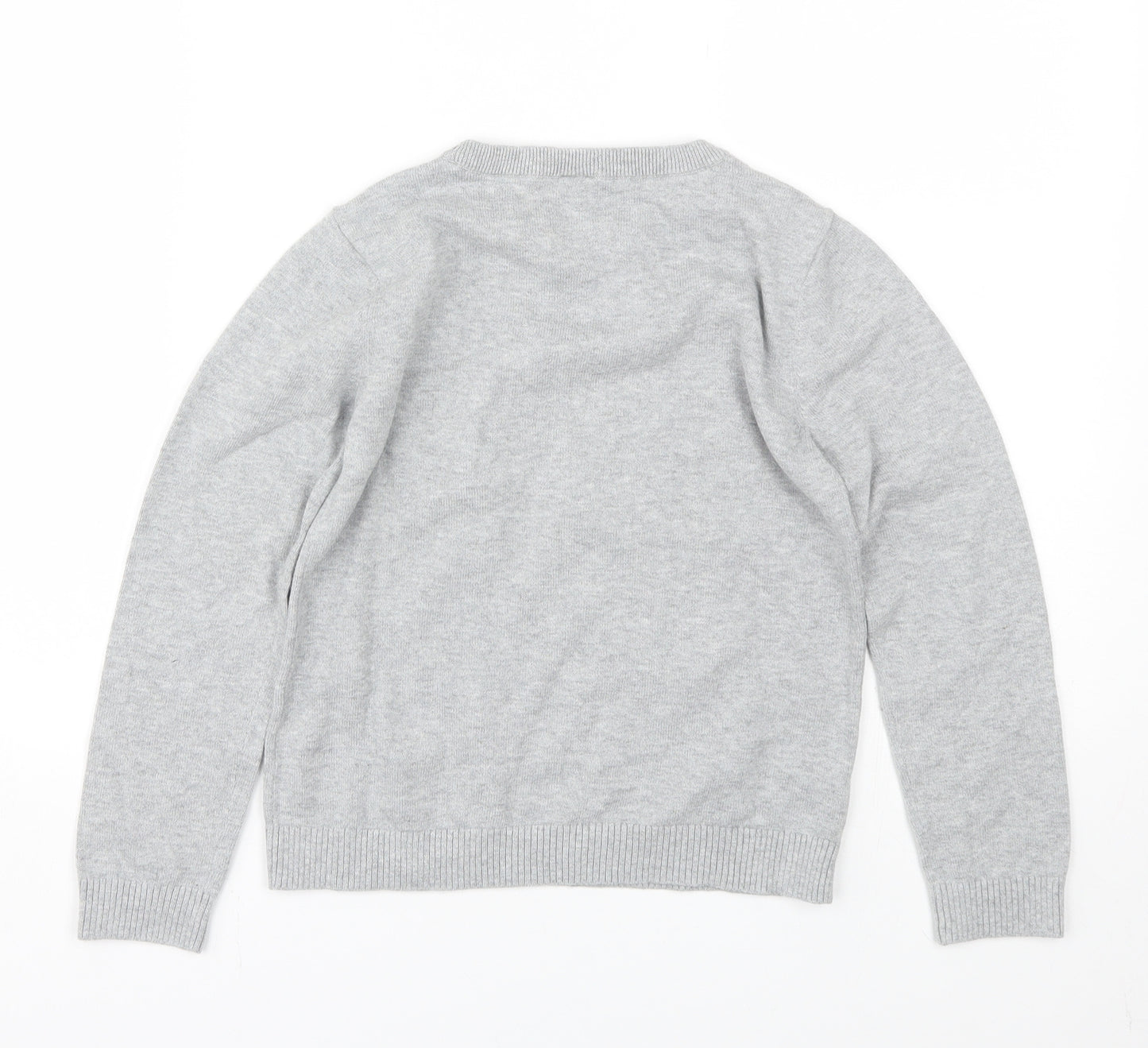 TU Girls Grey   Pullover Jumper Size 9 Years  - unicorn
