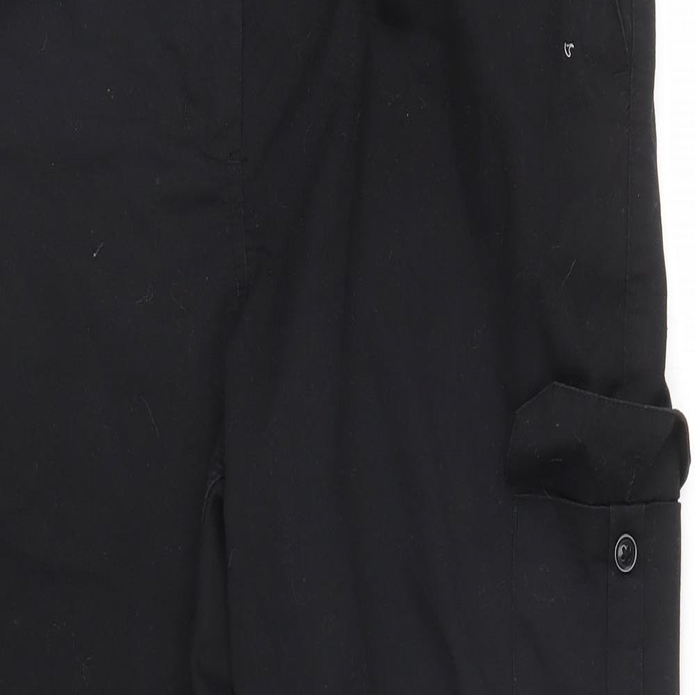 black knight Womens Black   Cargo Trousers Size 20 L28 in - Workwear