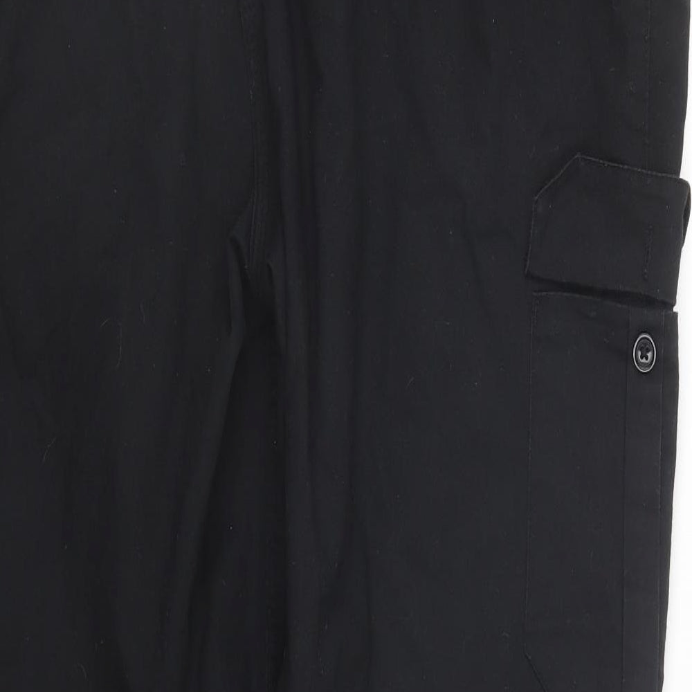 black knight Womens Black   Cargo Trousers Size 20 L28 in - Workwear