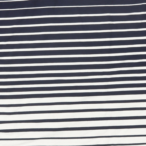 M&S Womens Blue Striped  Basic T-Shirt Size 20