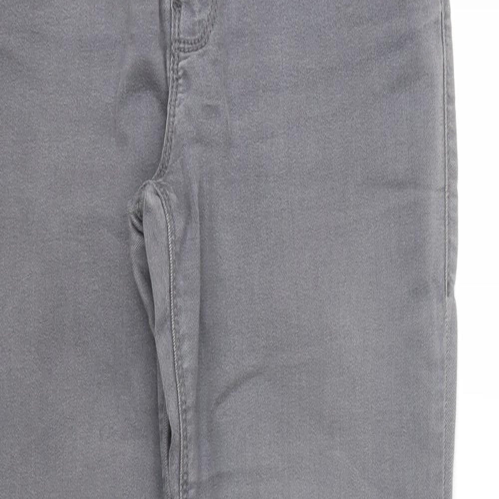 Dorothy Perkins Womens Grey  Denim Skinny Jeans Size 12 L28 in