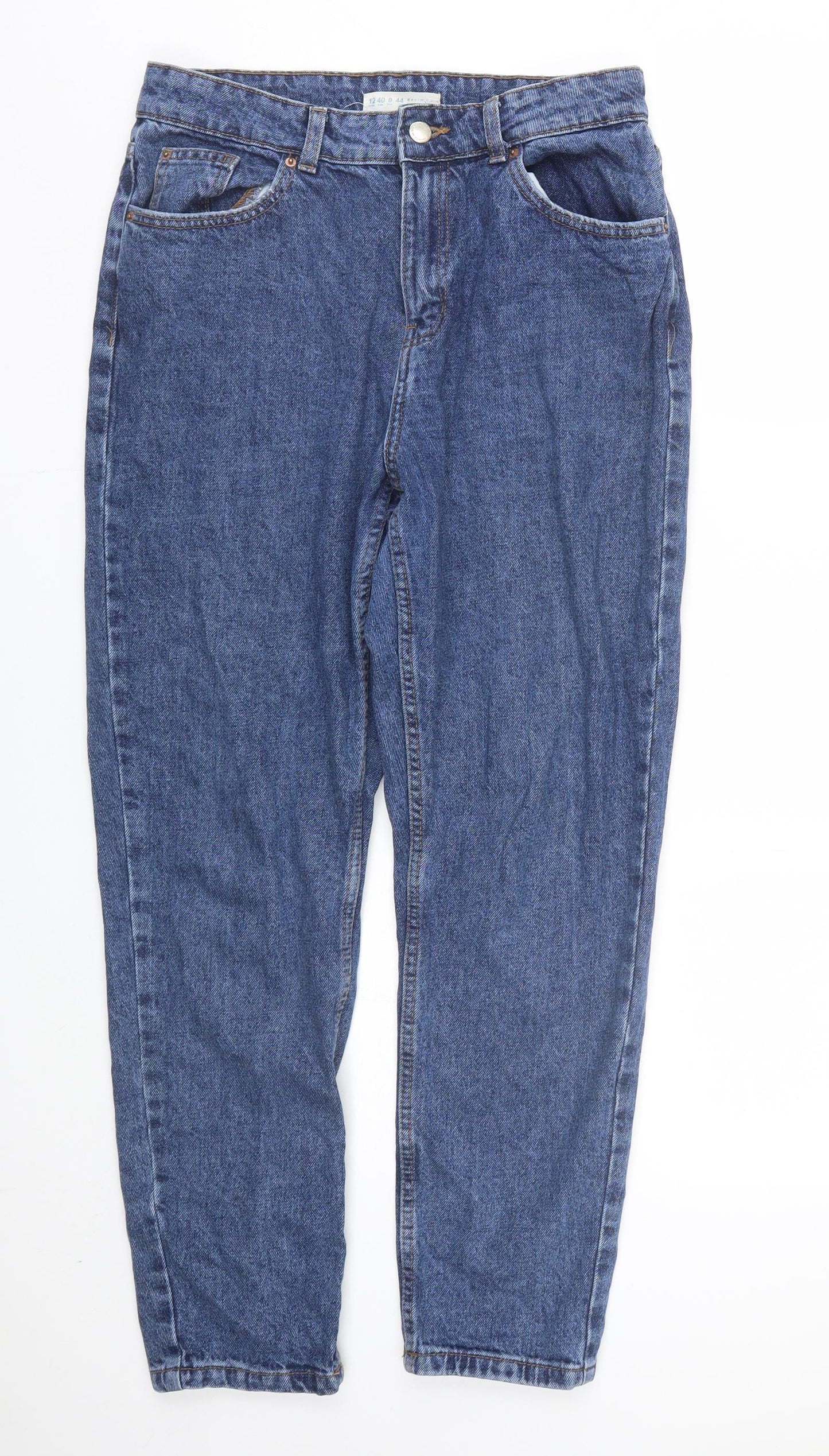 Denim co Womens Blue  Denim Straight Jeans Size 12 L25 in