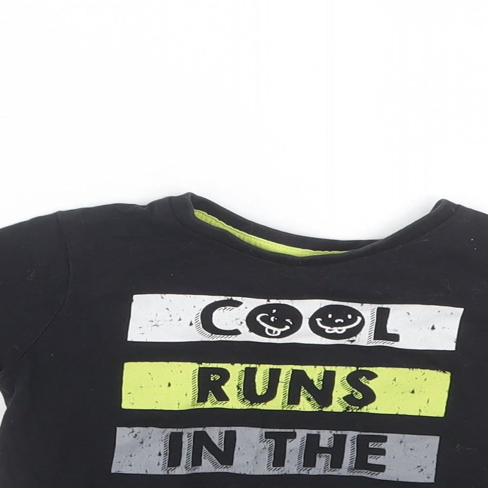 Max Baby Black   Basic T-Shirt Size 12-18 Months
