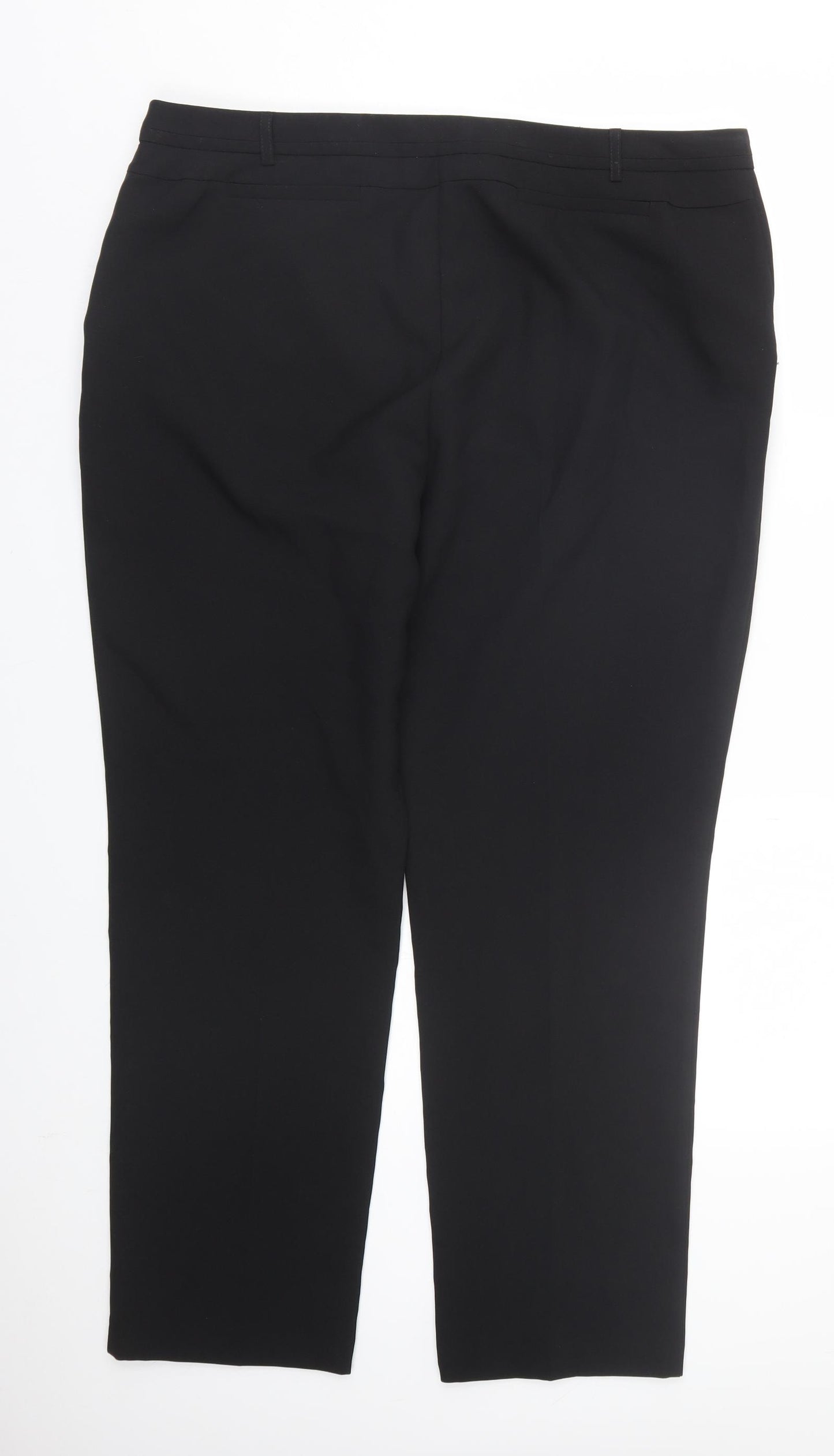 Peacocks Womens Black   Trousers  Size 18 L27 in