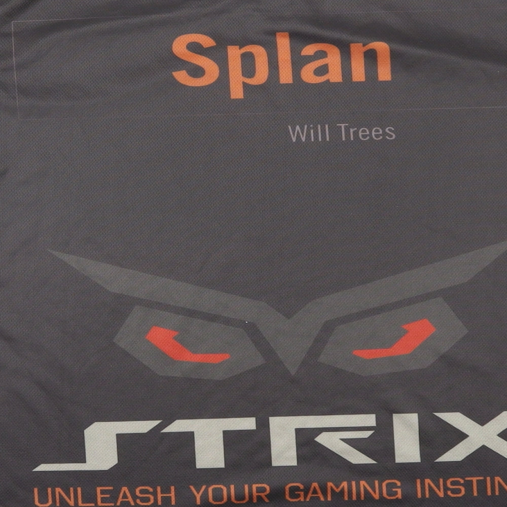 Asus  Mens Brown   Jersey T-Shirt Size L  - Asus Gaming alliance