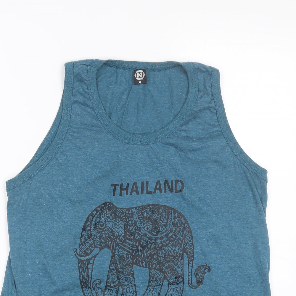 Preworn Mens Blue   Basic Tank Size XL  - Thailand