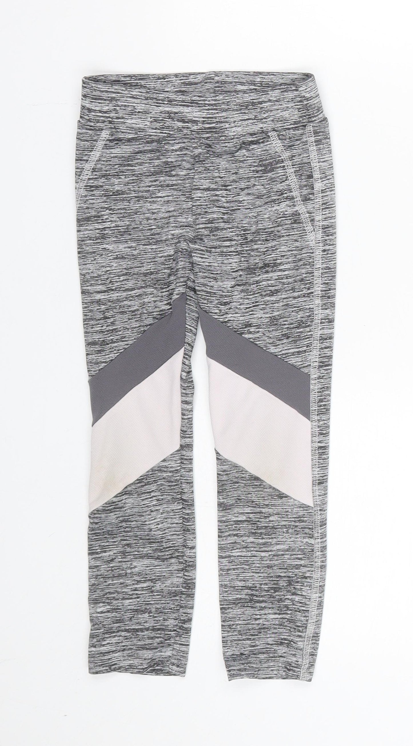 F&F Girls Grey   Capri Trousers Size 6-7 Years