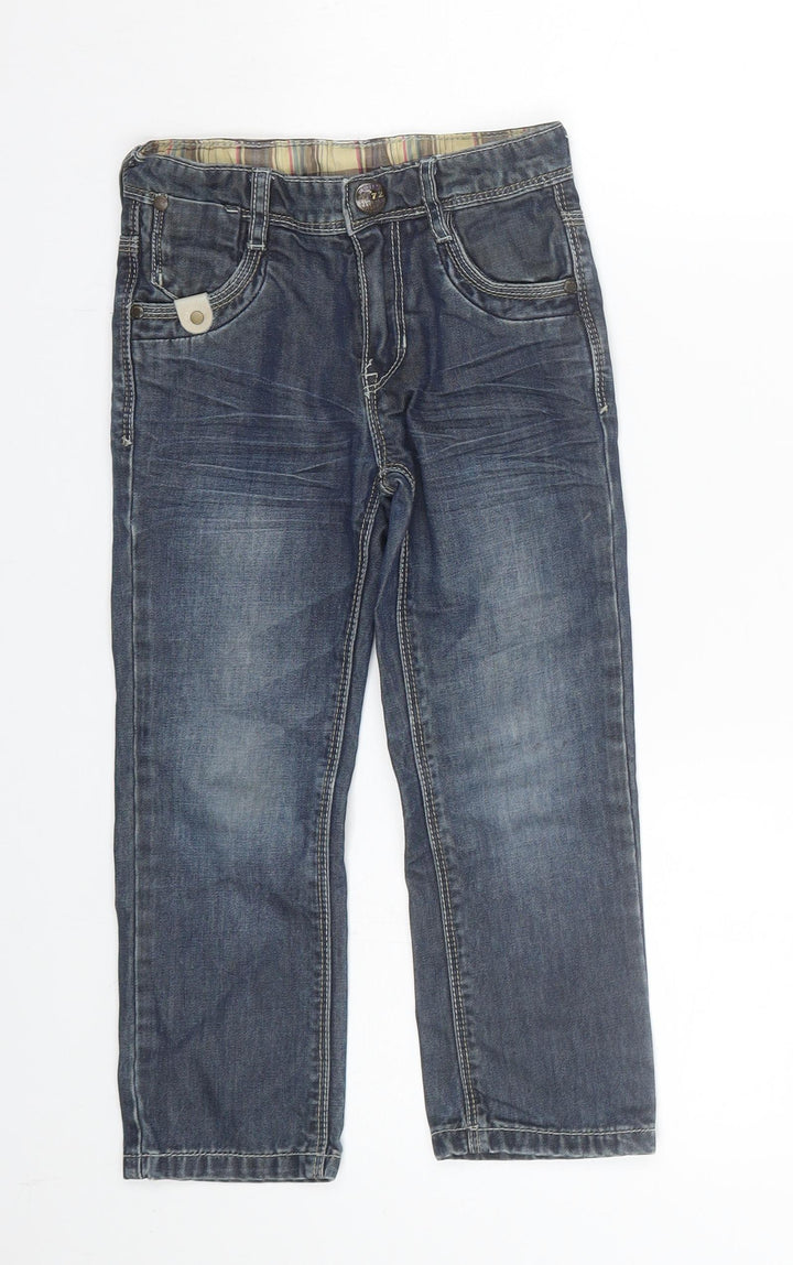 catinmini Boys Blue Denim Straight Jeans Size 5 Years