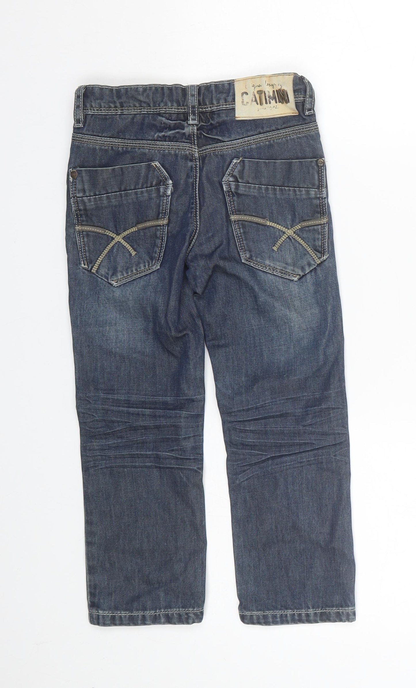 catinmini Boys Blue  Denim Straight Jeans Size 5 Years