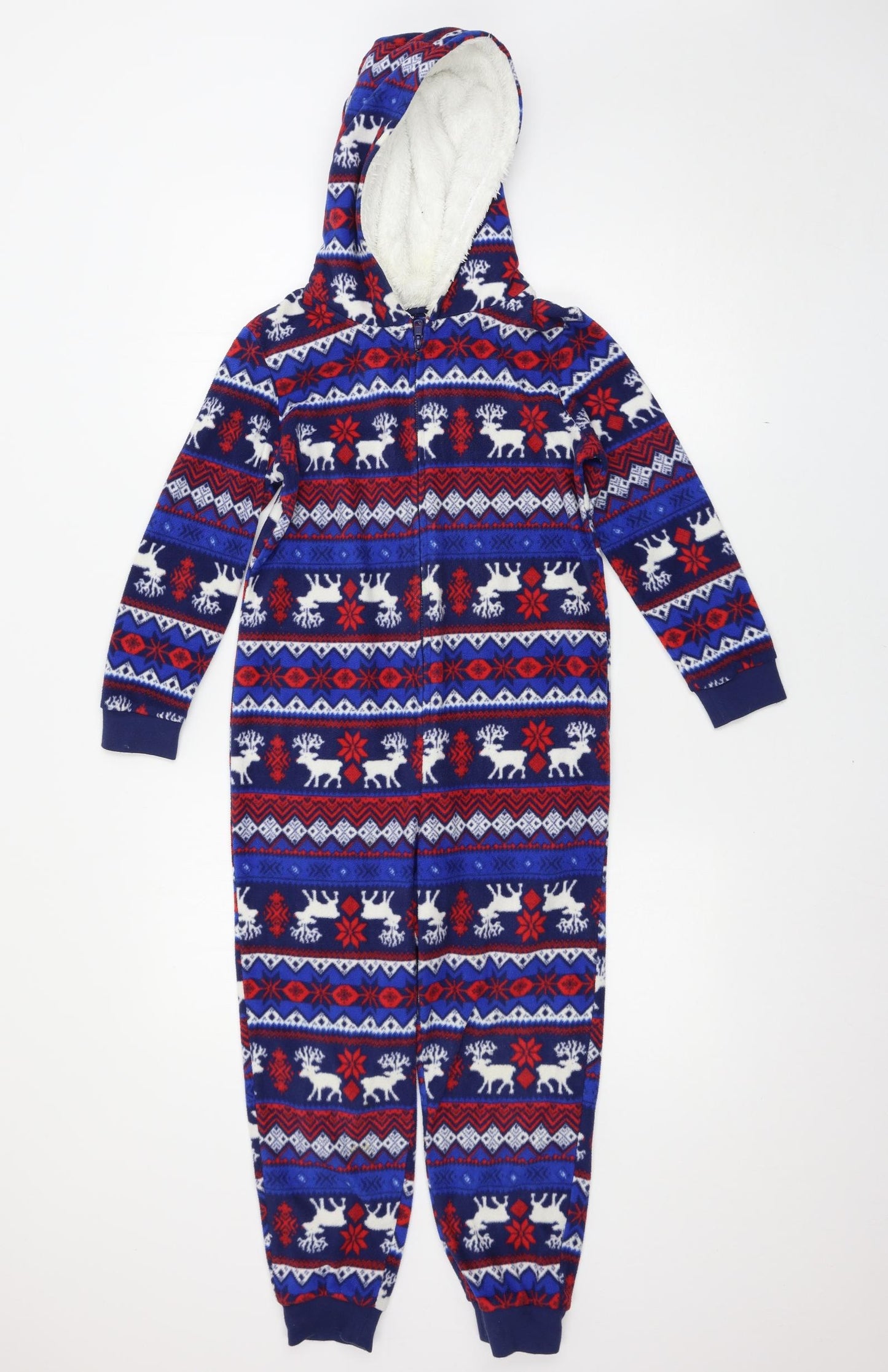 George Boys Multicoloured Argyle/Diamond   One Piece Size 7-8 Years  - Onsie