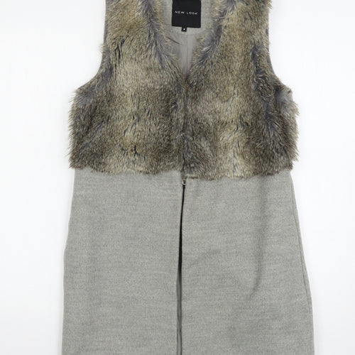 New Look Womens Grey   Gilet Jacket Size 8