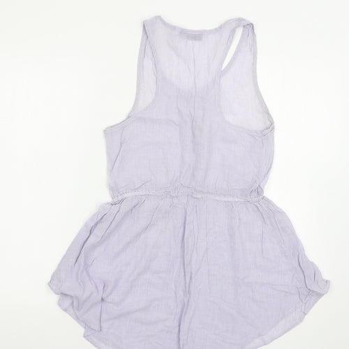 Topshop Womens Blue Striped  Mini  Size S