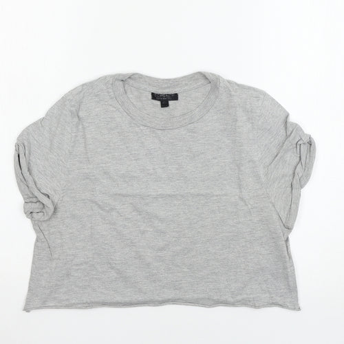 Topshop Womens Grey   Basic T-Shirt Size 8