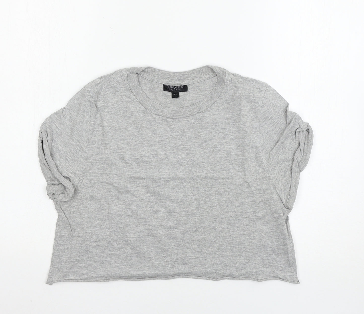 Topshop Womens Grey   Basic T-Shirt Size 8