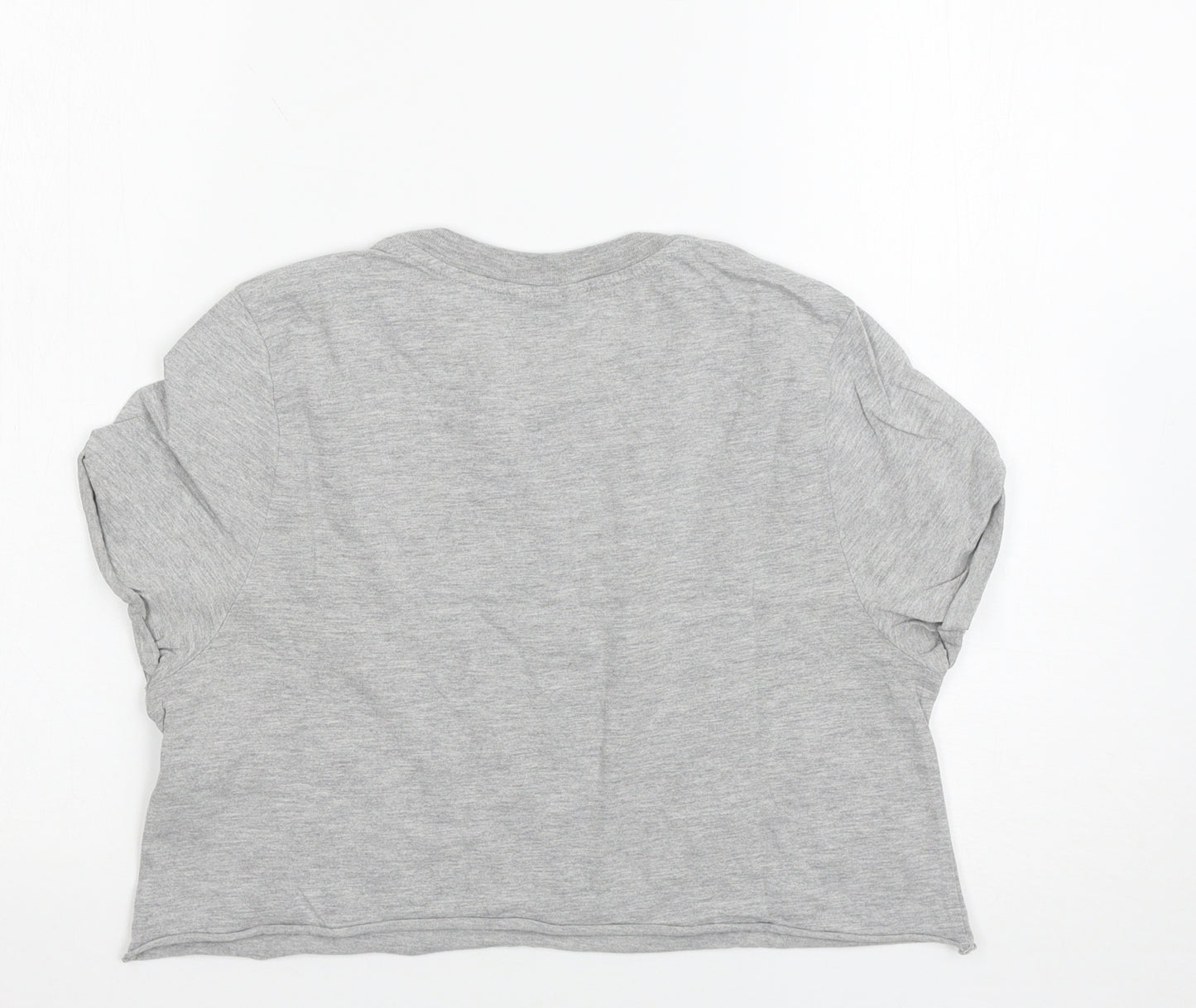 Topshop Womens Grey   Basic T-Shirt Size 8