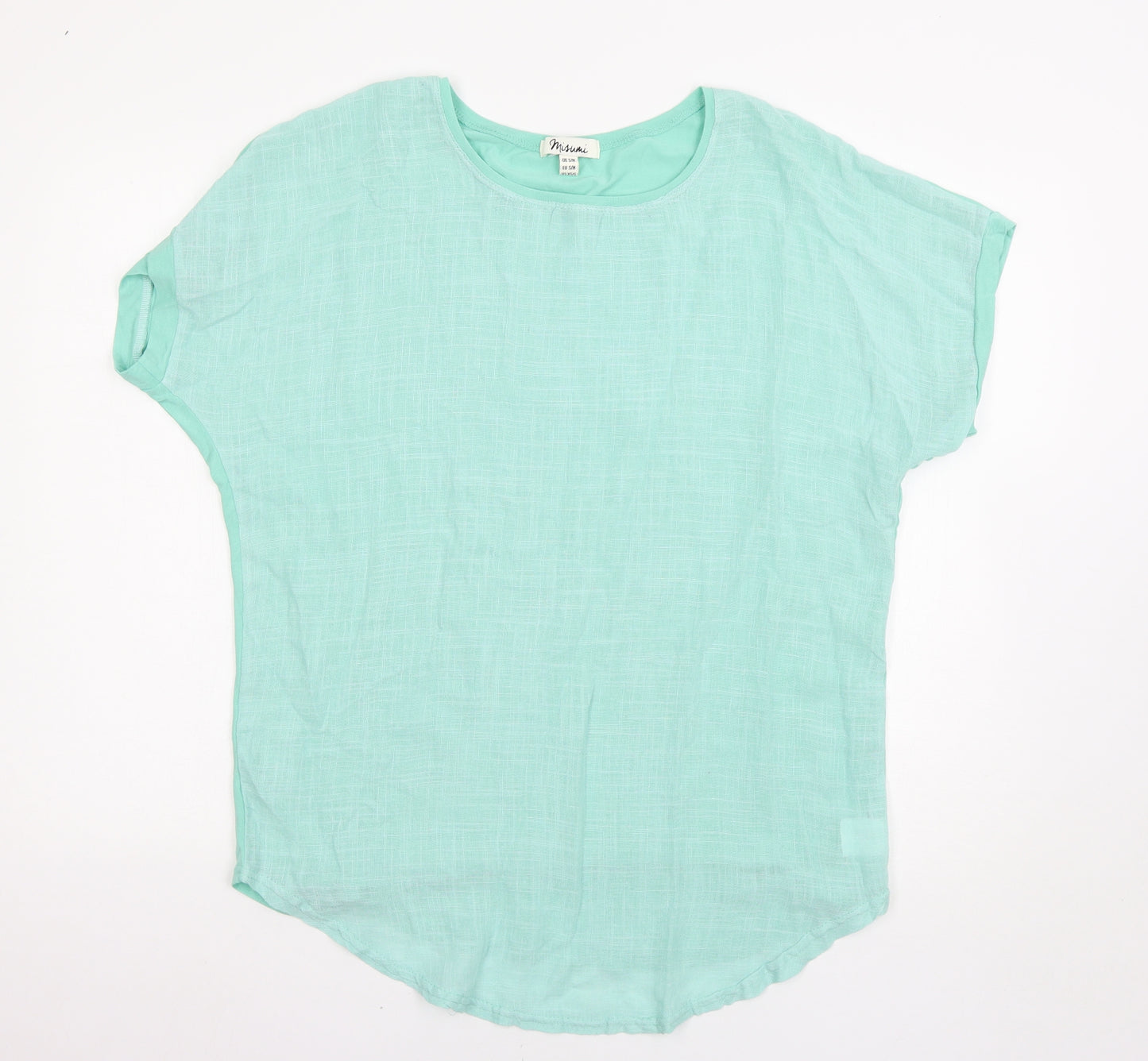 Misumi Womens Green   Basic T-Shirt Size M