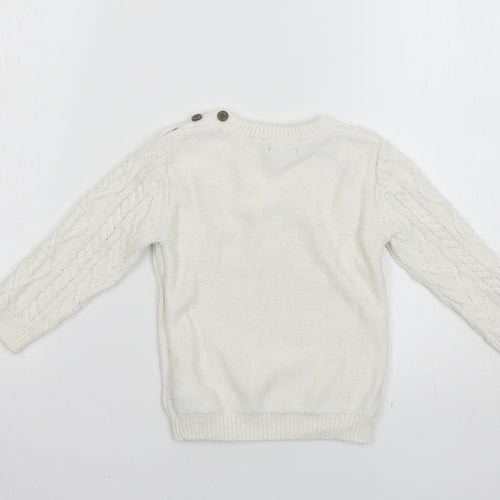 NEXT Baby White   Pullover Jumper Size 18-24 Months