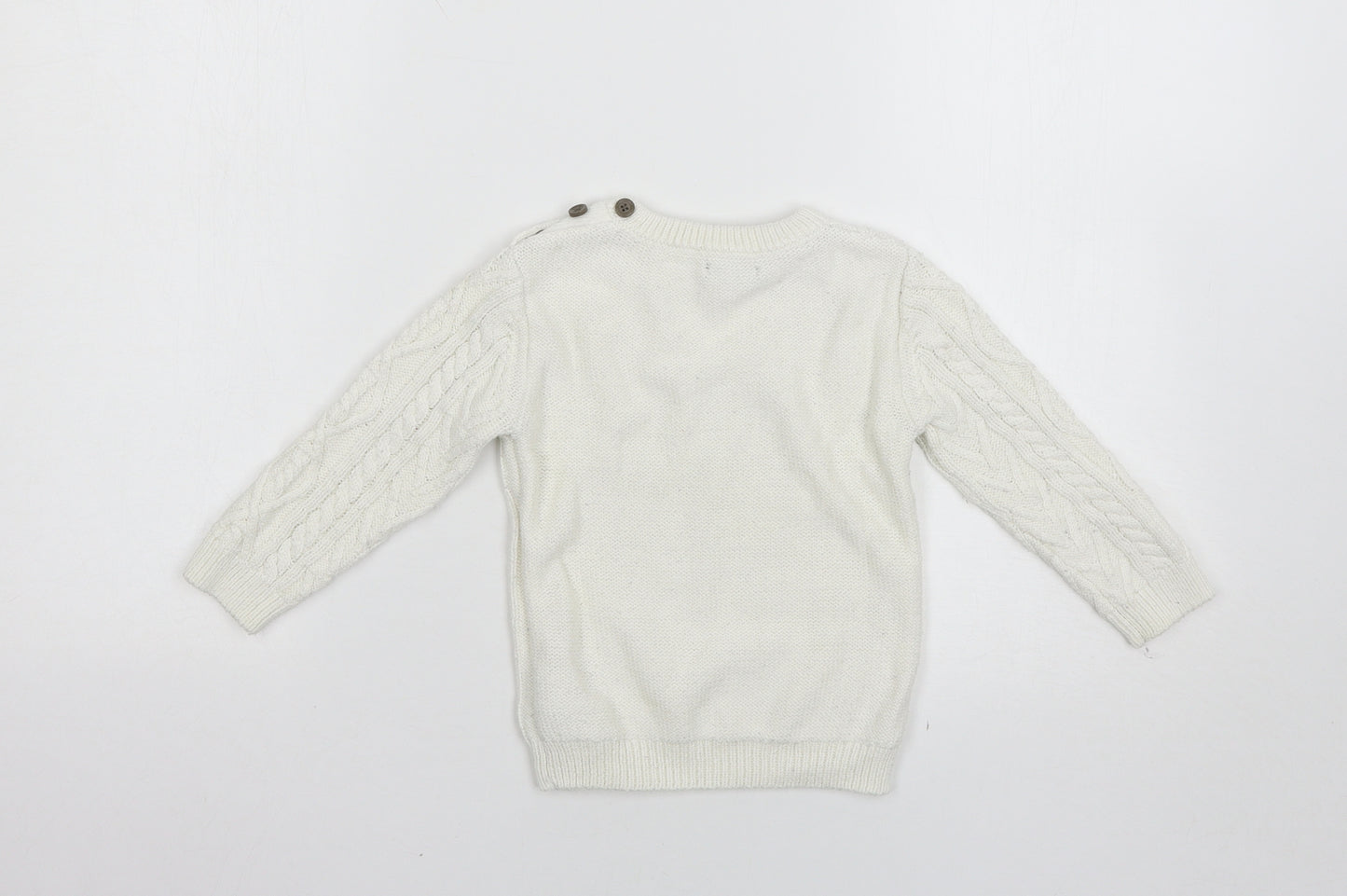 NEXT Baby White   Pullover Jumper Size 18-24 Months