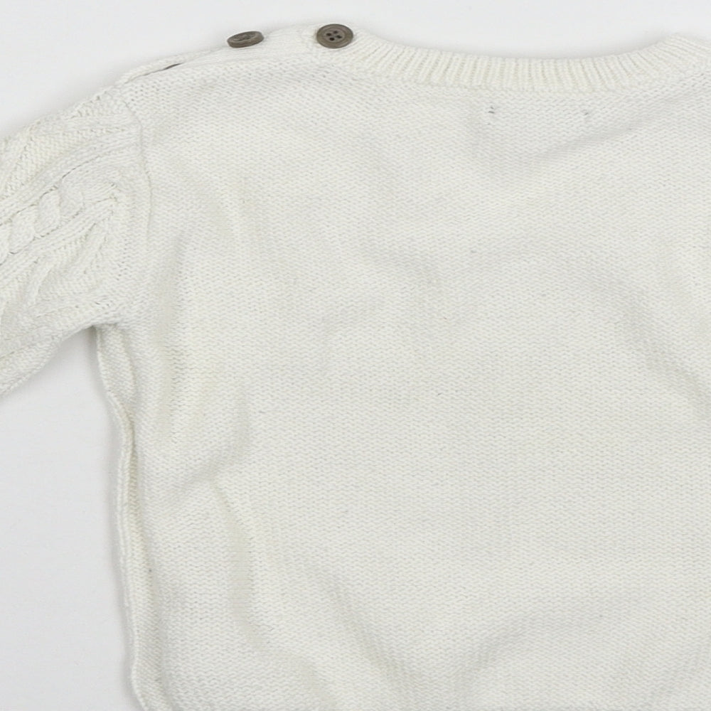 NEXT Baby White   Pullover Jumper Size 18-24 Months