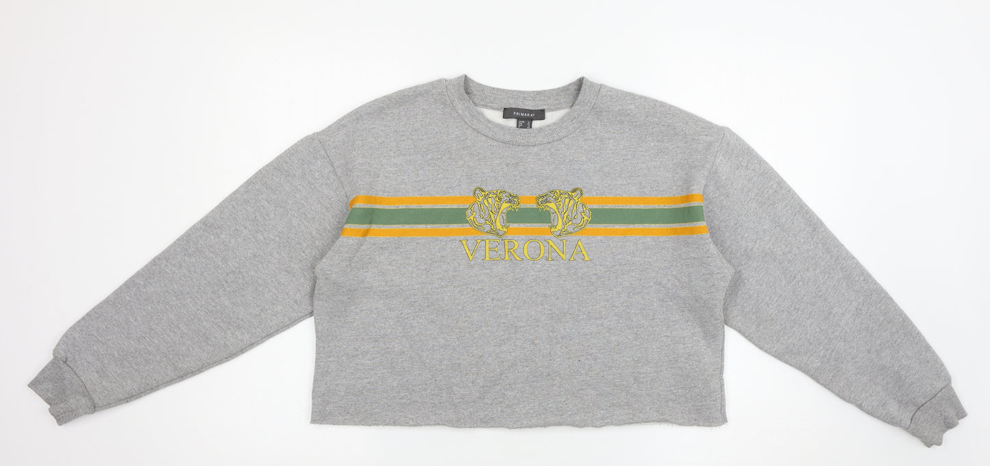 Primark Womens Grey   Pullover Sweatshirt Size 12