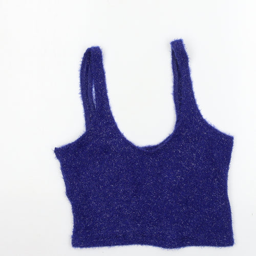 Bershka Womens Blue   Basic Tank Size M