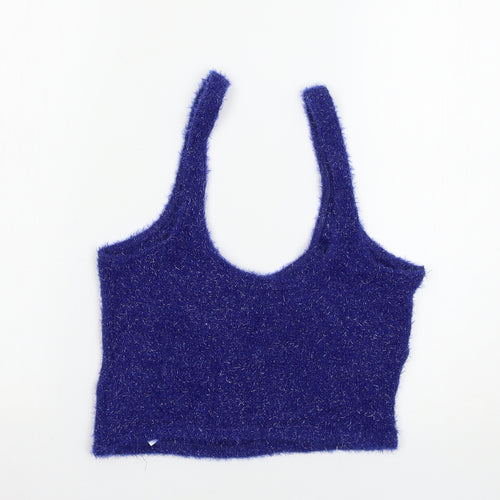 Bershka Womens Blue   Basic Tank Size M