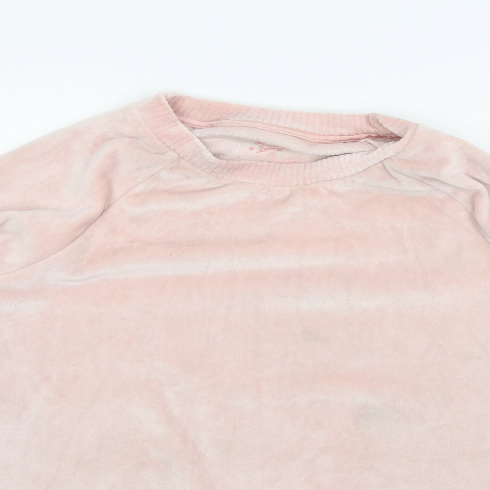 Love to lounge Womens Pink Solid  Top Pyjama Top Size S