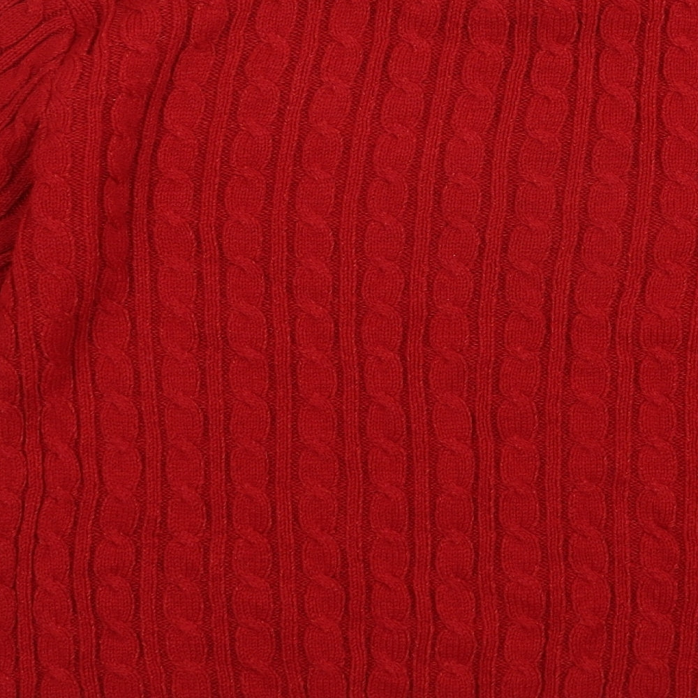 CHIC Womens Red   Pullover Jumper Size L