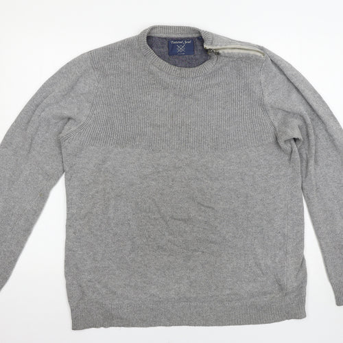 Twisted Soul Mens Grey   Pullover Jumper Size L