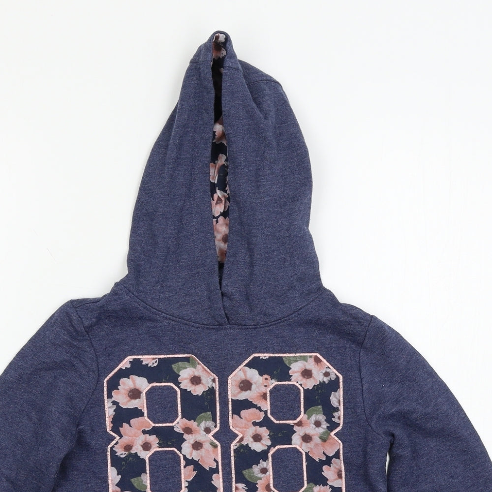 F&F Girls Blue   Pullover Hoodie Size 8-9 Years