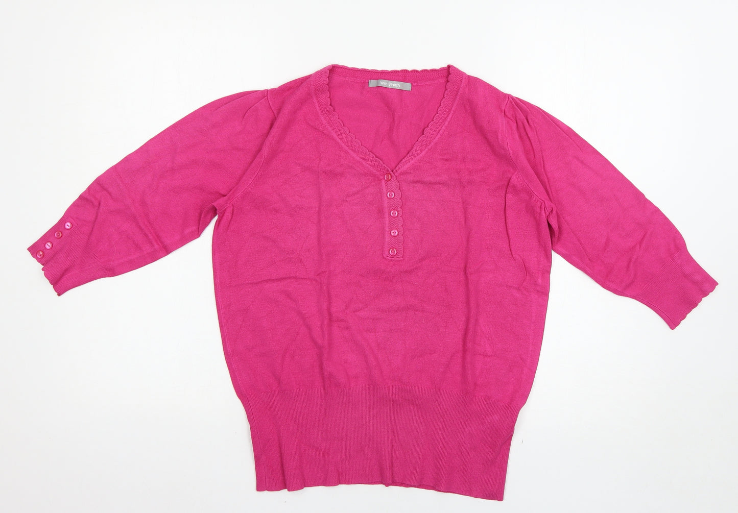 Marks and Spencer Womens Pink   Pullover Jumper Size 16