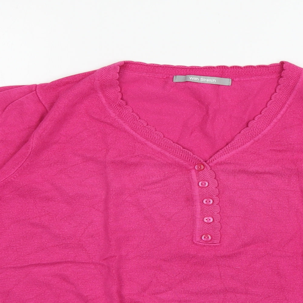 Marks and Spencer Womens Pink   Pullover Jumper Size 16