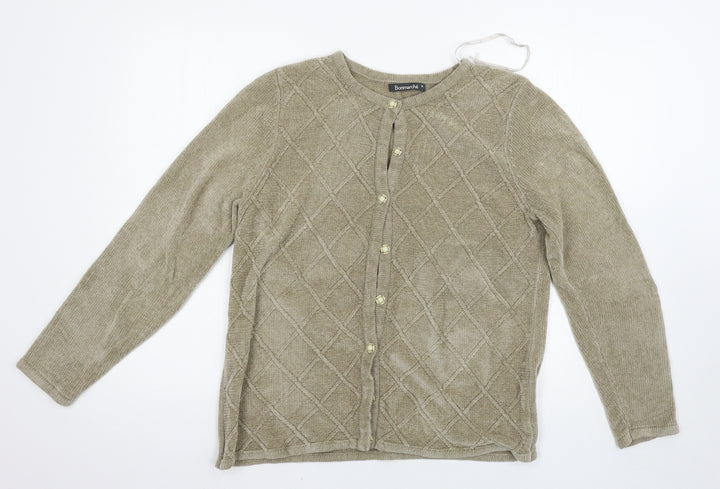 Bonmarché Womens Beige Cardigan Jumper Size M