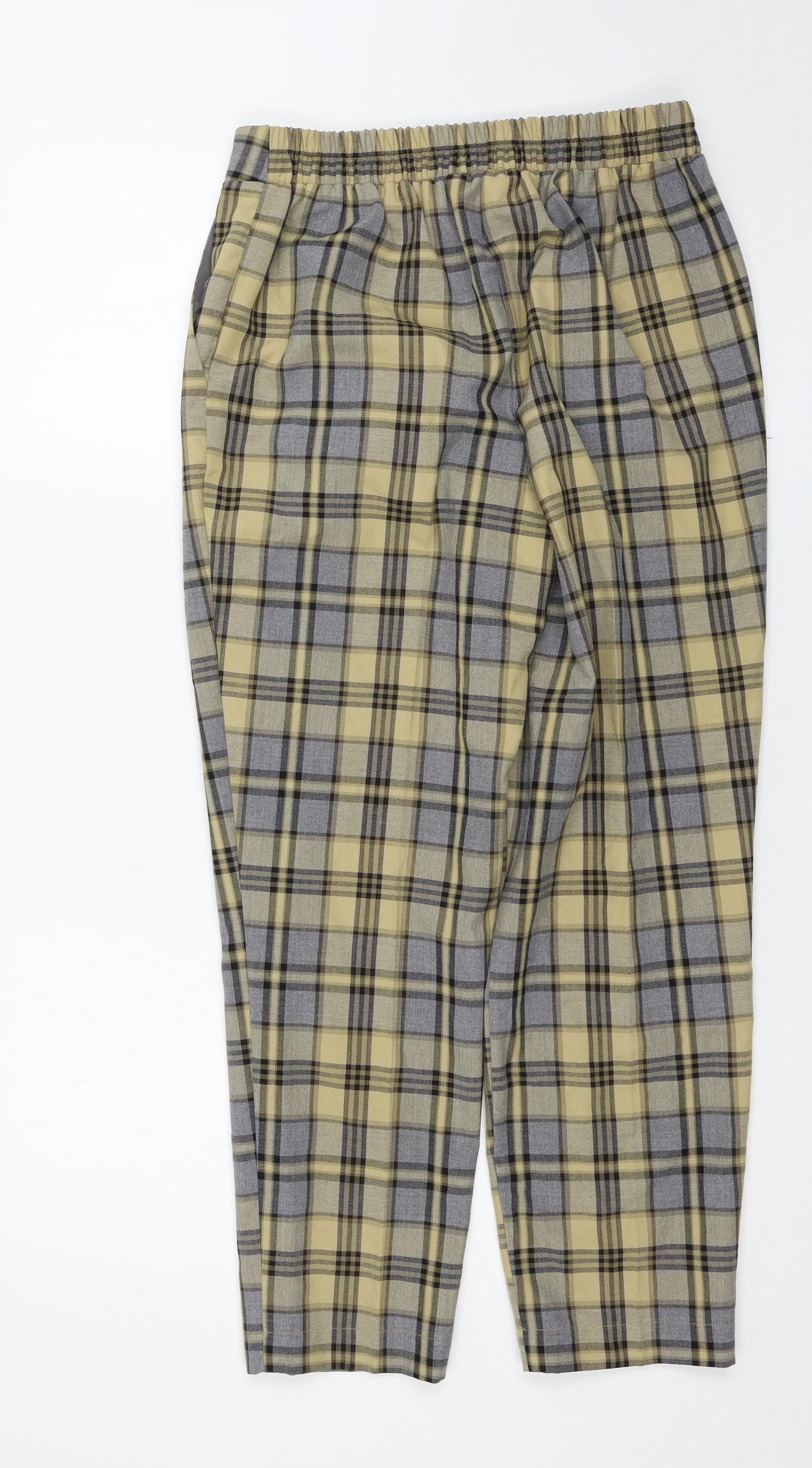 Primark Womens Multicoloured Check  Trousers  Size 10 L26 in