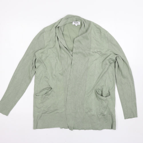 Eleven Womens Green   Cardigan Jumper Size M
