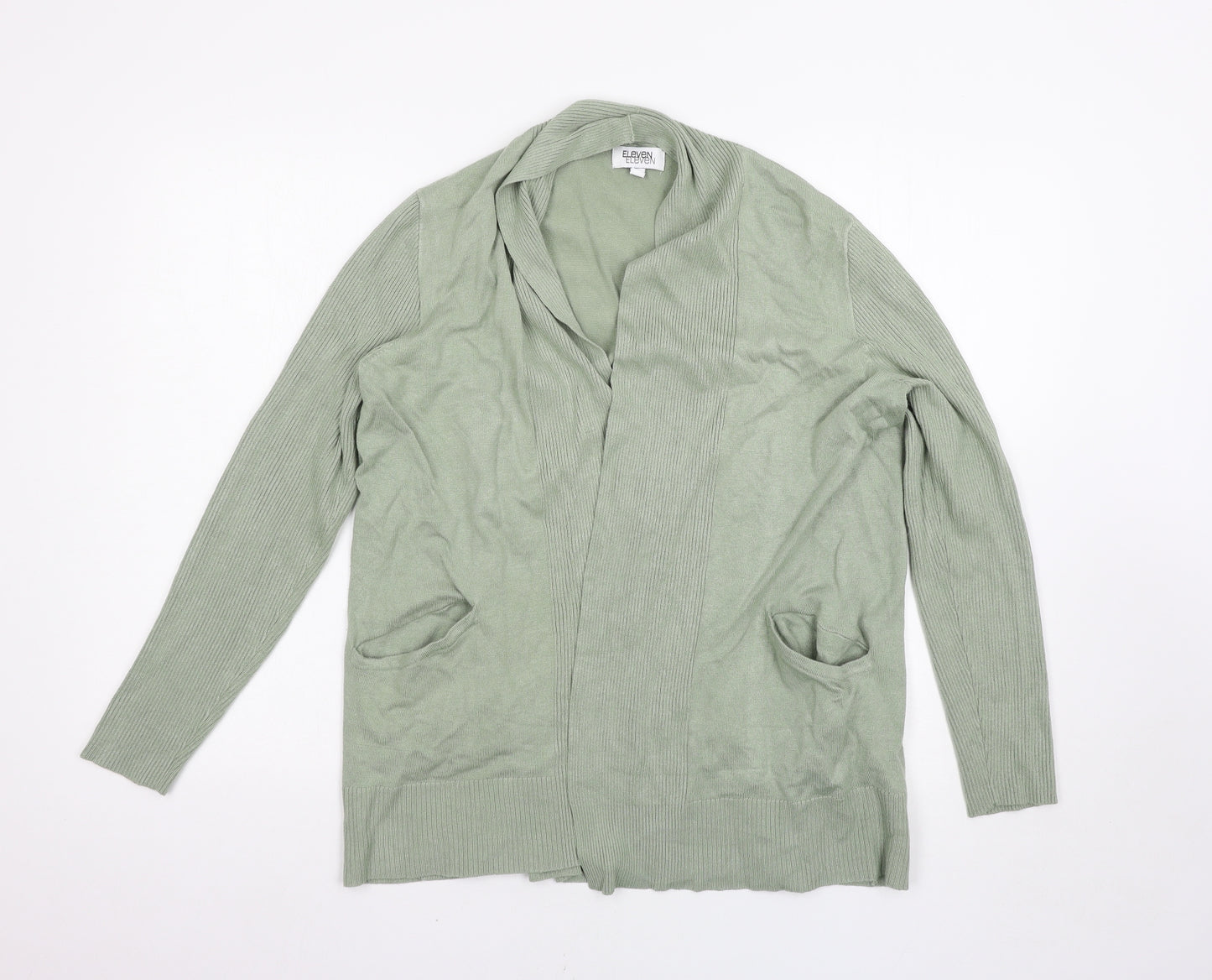 Eleven Womens Green   Cardigan Jumper Size M