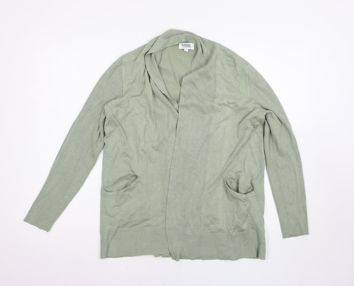 Eleven Womens Green   Cardigan Jumper Size M