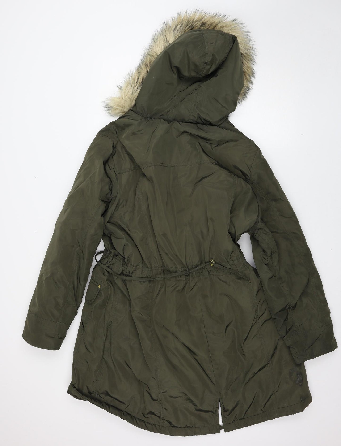 Bonmarché Womens Green   Parka Coat Size 22