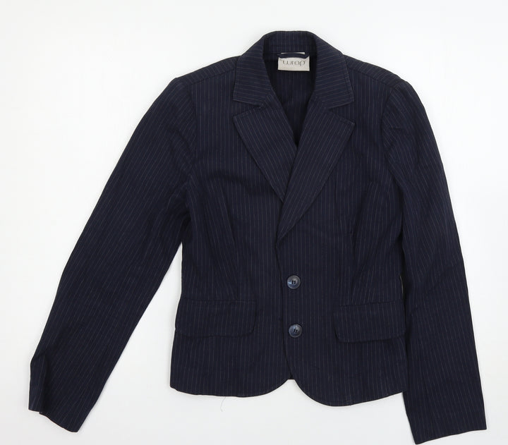 wrap Womens Blue Jacket Blazer Size 10