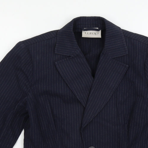 wrap Womens Blue   Jacket Blazer Size 10