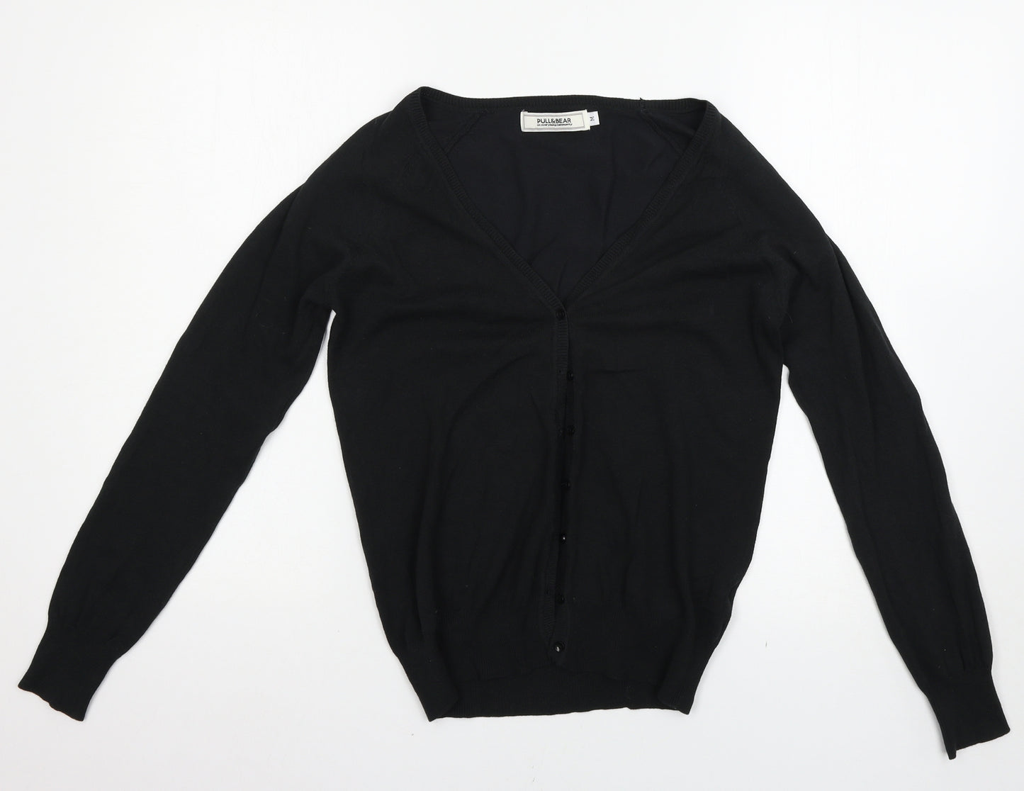 Pull&Bear Womens Black   Cardigan Jumper Size M
