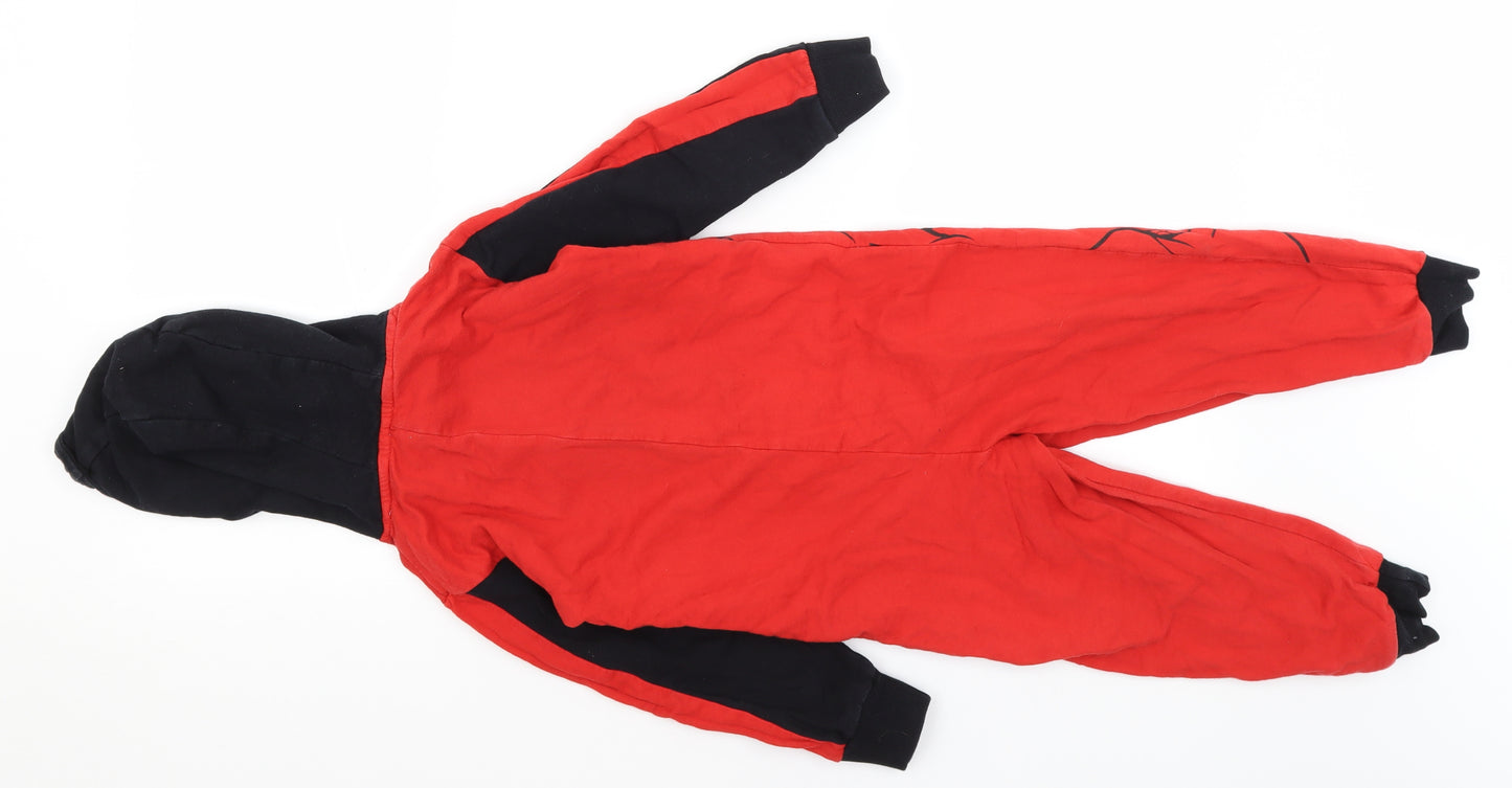 George Boys Red Solid   One Piece Size 4-5 Years  - Spiderman