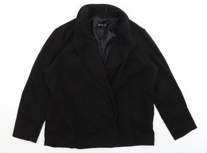 Boohoo Womens Black   Jacket  Size 14