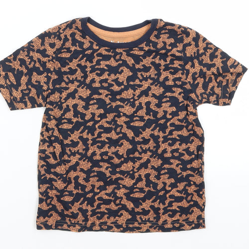 Nutmeg Boys Blue Camouflage  Basic T-Shirt Size 5-6 Years