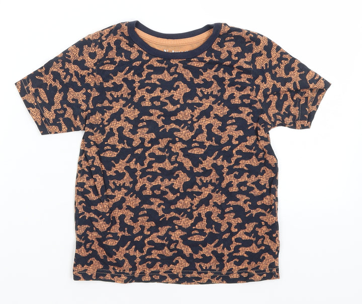 Nutmeg Boys Blue Camouflage  Basic T-Shirt Size 5-6 Years