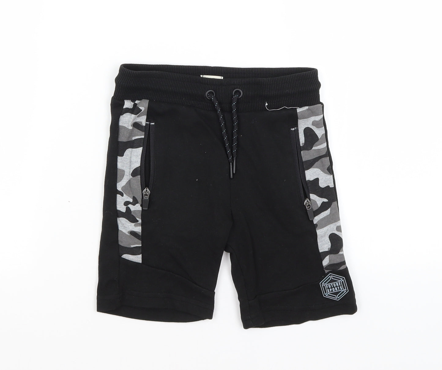 F&F Boys Black   Sweat Shorts Size 5-6 Years
