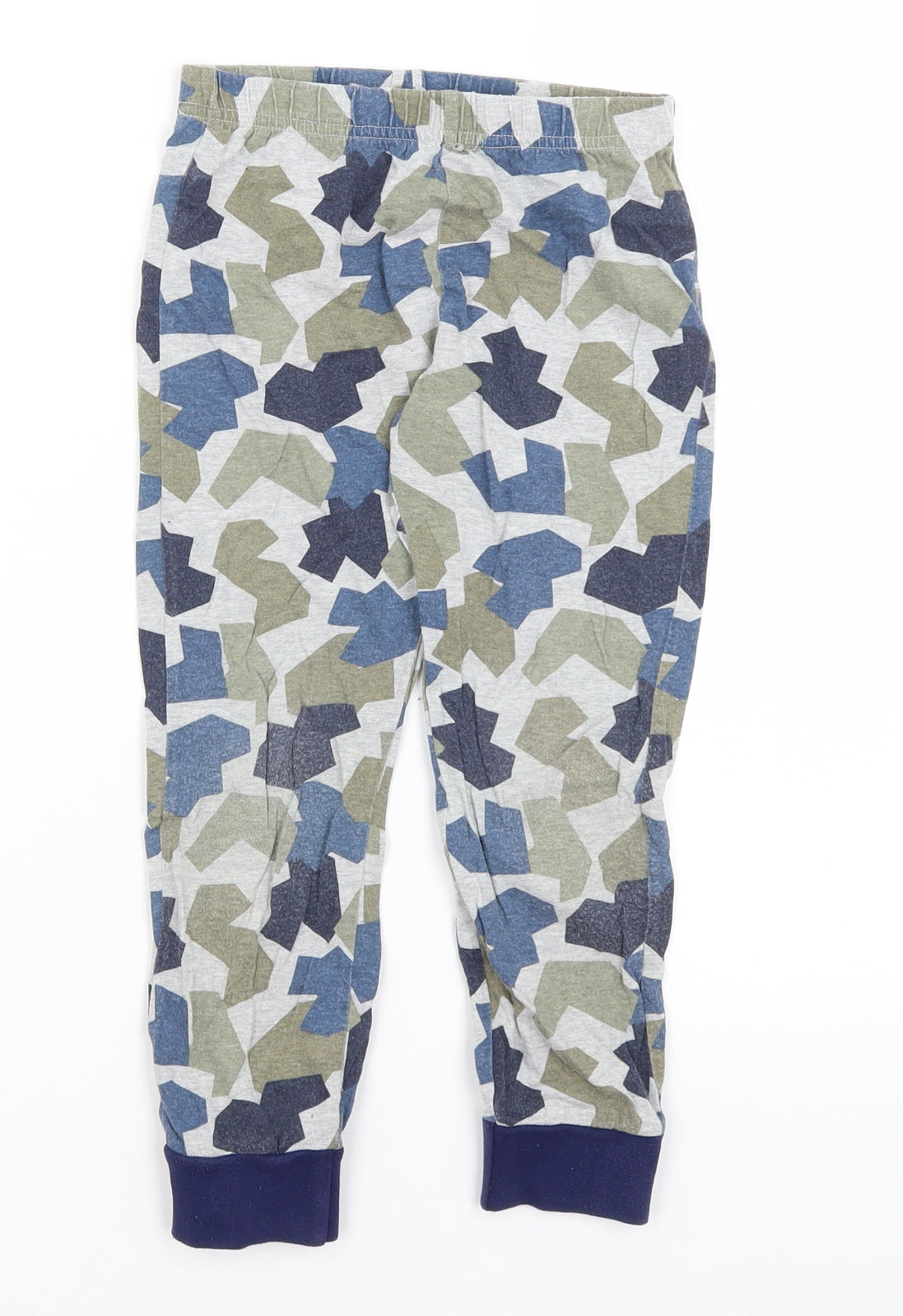 F&F Boys Grey Geometric   Pyjama Pants Size 5-6 Years