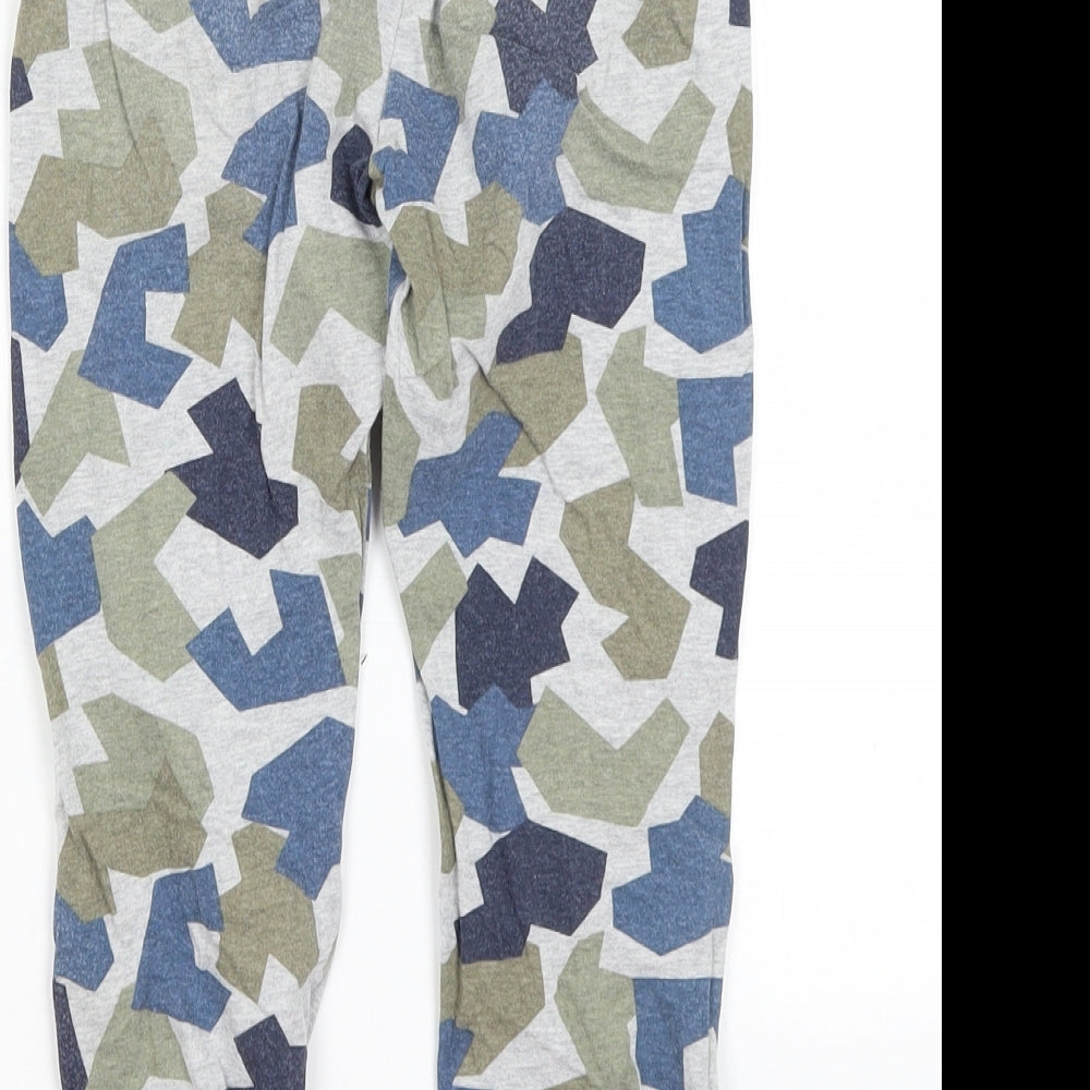 F&F Boys Grey Geometric   Pyjama Pants Size 5-6 Years