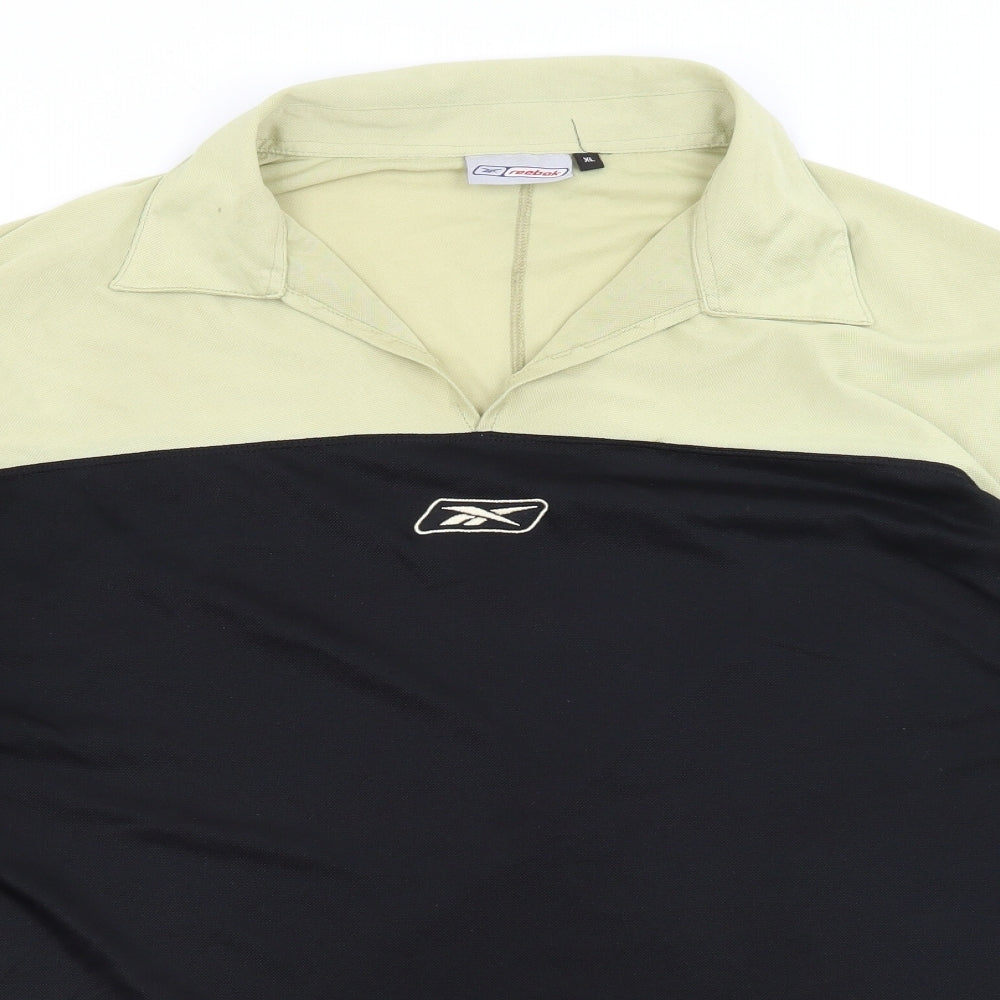 Reebok Mens Black    Polo Size XL